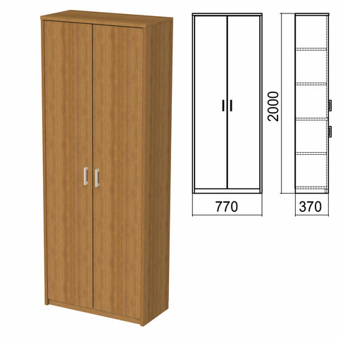 Шкаф закрытый "Арго", 770х370х2000 мм, орех (КОМПЛЕКТ)