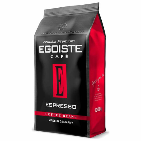 Кофе в зернах EGOISTE "Espresso", арабика 100%, 1000 г, вакуумная упаковка, EG10004021