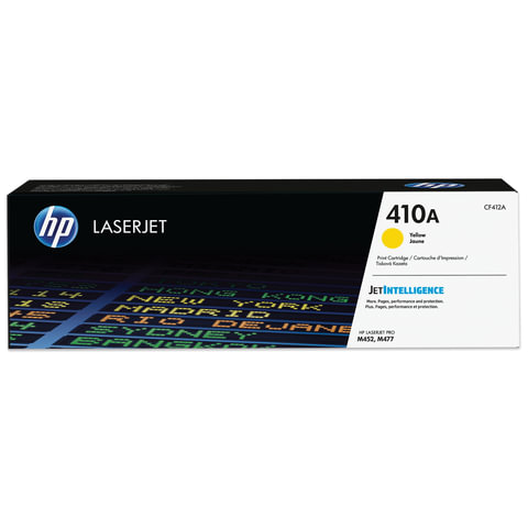 Картридж лазерный HP (CF412A) LaserJet Pro M477/M452, №410A, желтый, оригинальный, ресурс 2300 страниц